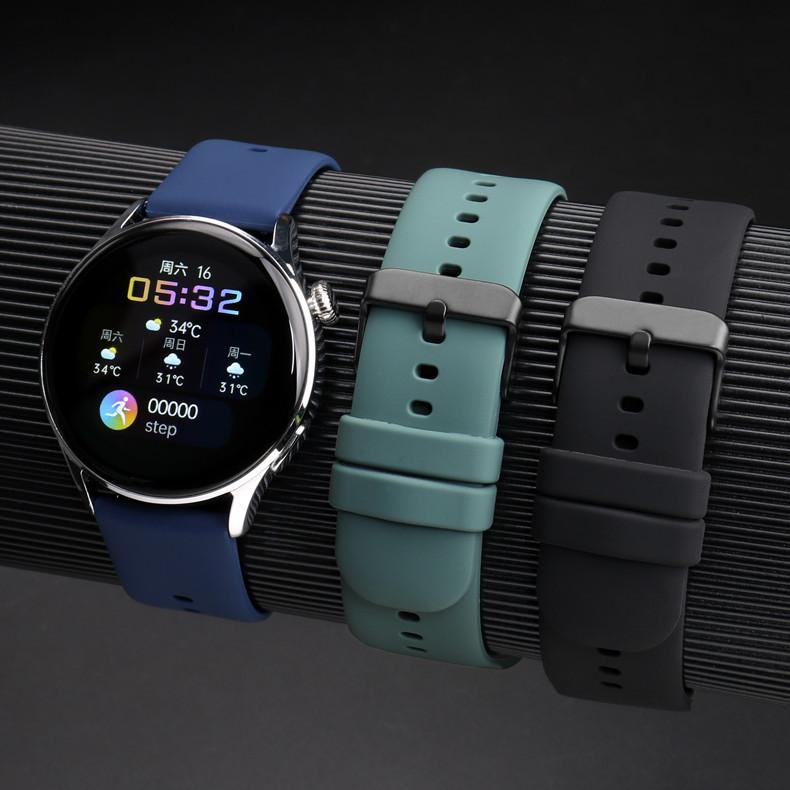 High Quality 20mm 22mm Silicone Smartwatch Wristband Soft Quick Release Professional Adjustable Universal Rubber Watch Band 16mm(0.63in) белый