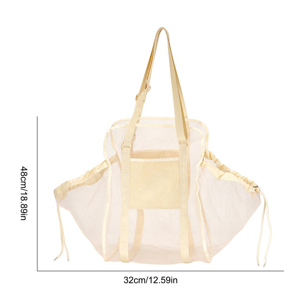 Car Mesh Storage Bag Canvas Car Seat Organizer Large Capacity Portable & Foldable Shopping Shoulder Bag drop shipping