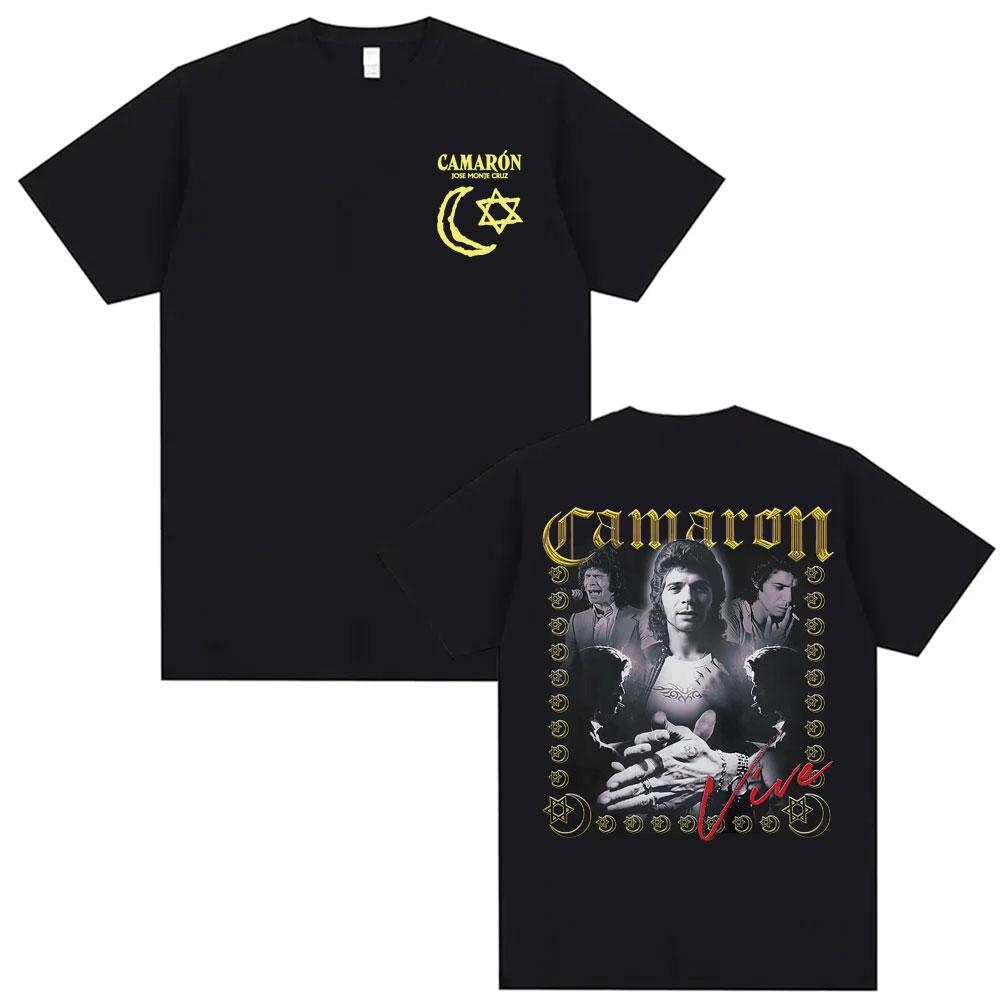 

Rock Camaron De La Isla Album Tour Merch T Shirt Mens Clothing Harajuku Vintage Summer T Shirts High Quality Oversized Tshirts 4XL