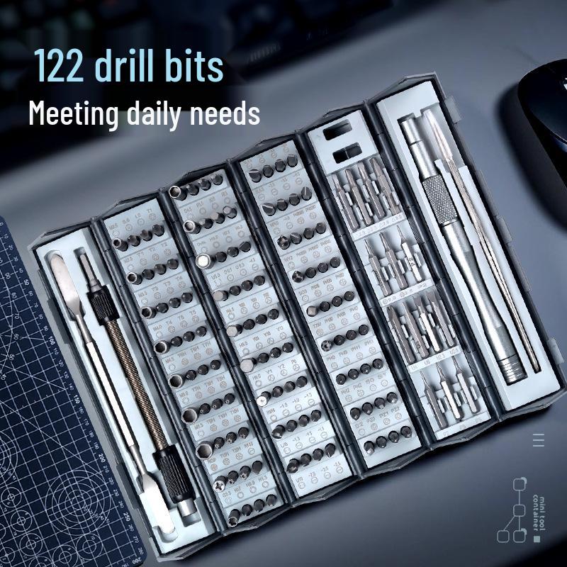 128-in-1 Magnetic Precision Screwdriver Set for Mobile & Home Appliance Repair
