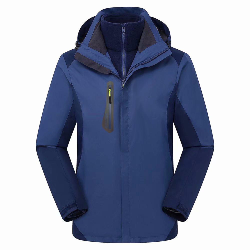 Custom Unisex 3-in-1 Outdoor Mountaineering Jacket with Removable Layers for Corporate Branding