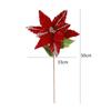 33cm Simulated Christmas Flower Handmade Christmas Tree Decorations  New Year Gift