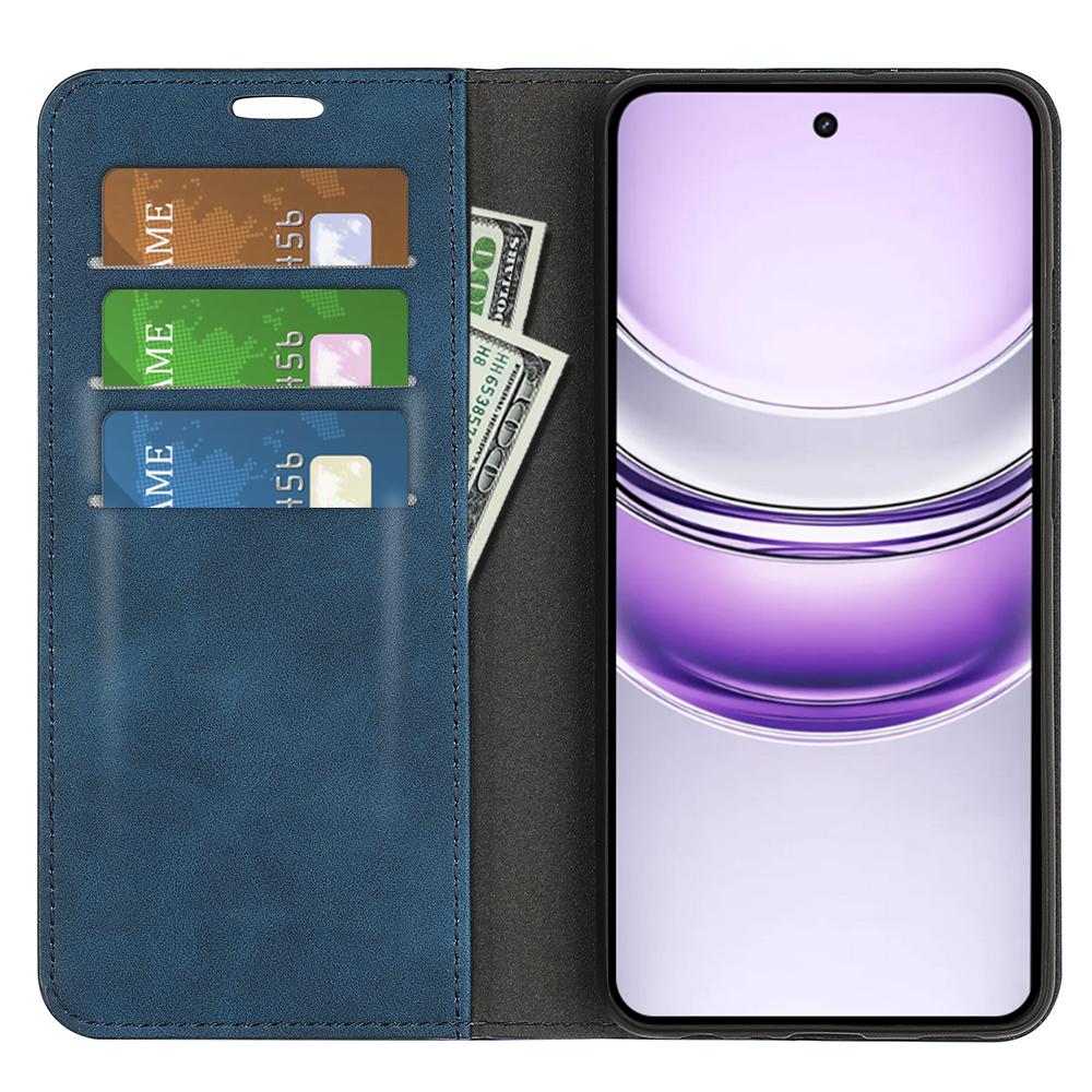 

For Realme 14x 5G Case Skin Touch Leather Wallet Phone Cover Pink