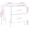 Nightstands 2 Pcs Brown Oak Effect 40 X 35 X 47.5 Cm Engineered Wood