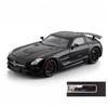 1/24 Benz SLS AMG Supersportwagen Legierung Druckgussmodell Metallauto Sound & Licht Rückzieher Sammlung Hobby Dekorationen Geburtstag