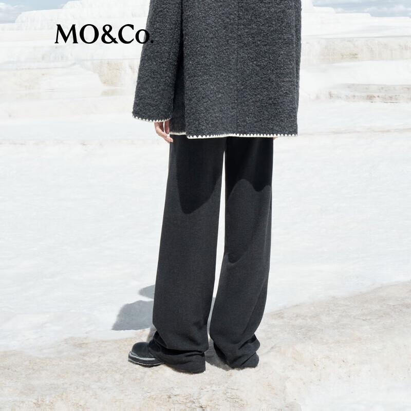 MO&Co. Women's High-Waist Wide-Leg Casual Trousers