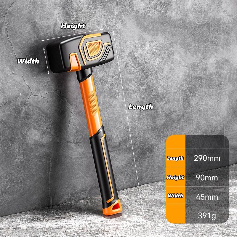 Xiaomi Gummihammer Nicht-Markierender Gummihammer für Holzbearbeitung, Bodenverlegung, Camping-Montage und Automobil, Stoßdämpfender Griff