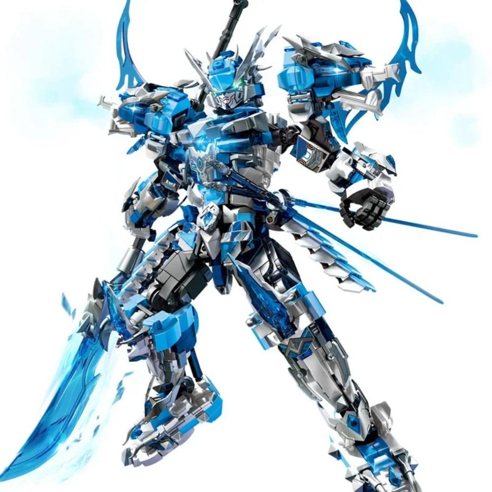 Warrior Mech Robots Model Building Block Toys Sets Monkey King Hero Bull Demon Mecha DIY Mini Bricks Toys For Kids Boys Gifts