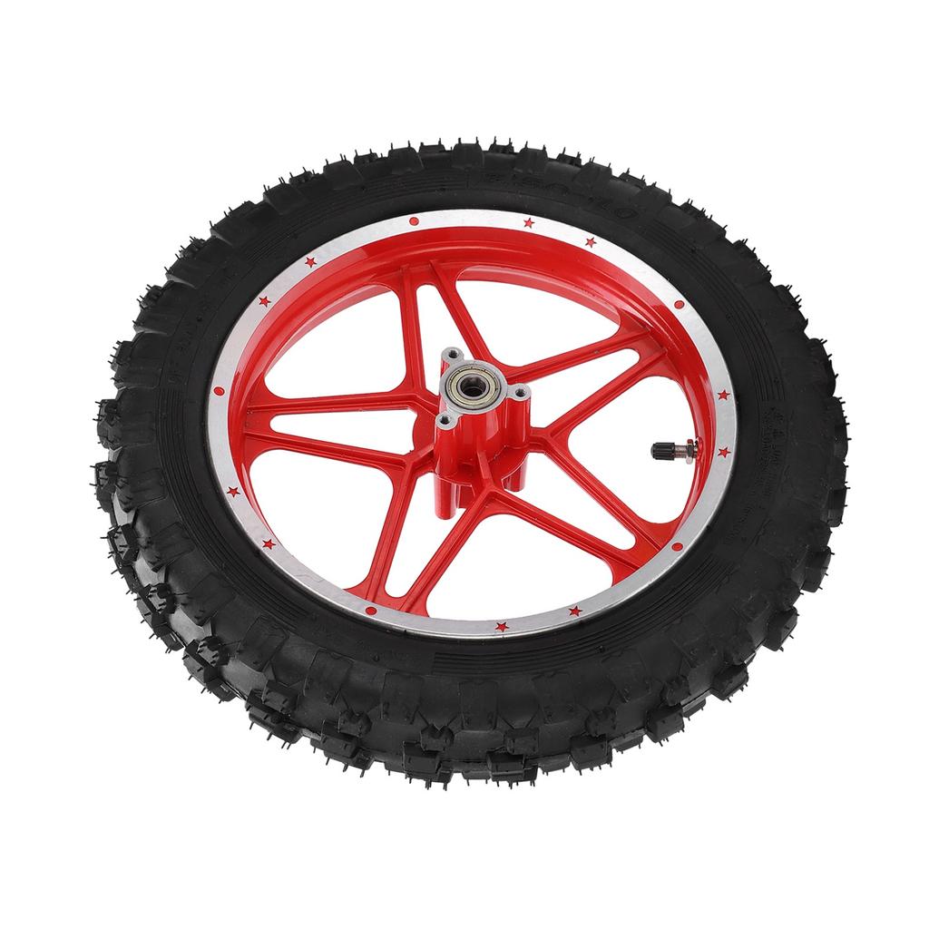 2.510in Rear Wheel Rubber Tire AntiSkid Replacement Fits for 47cc 49cc 2 Stroke Mini Dirt Bike(Red )