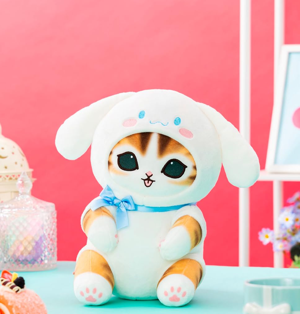 Official Nyanko Collaboration Big Plush Mascot Shark Nyan 24cm Merchandise, Approx. (Cinnamo)