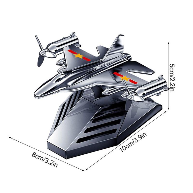 Car Air Freshener Solar Aircraft Decoration Mini Airplane Model Aromatherapy Diffuser for Car Airplane Ornament