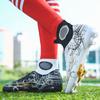 Fußballschuhe für Herren Teenager Erwachsene Professionelle High-Cut Stollen Sternenhimmel-Print Fußballschuhe Zweifarbig Zapatillas Hombre