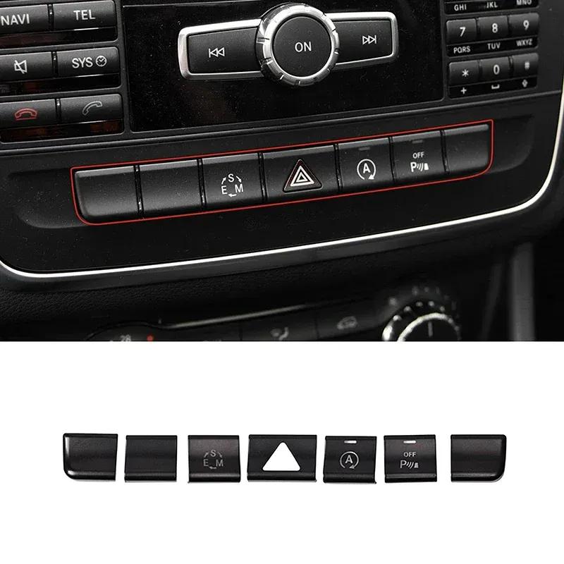 Car Console Air Conditioner Function Buttons Trim Sticker For Mercedes Benz GLA X156 CLA C117 A B Class W176 W246 2013-2017