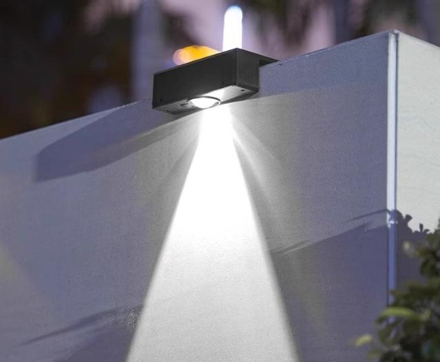 2/4pcs Solar Wall Washing Lamp Waterproof Outdoor LED Wall Light Courtyard Lamp Decorative Balcony Garden Decorative Lights