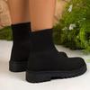 2025 European & American Autumn-Winter New Women's Slip-On Mid-Heel Ankle Boots