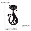 Emaille-Katzenbroschen für Frauen, Unisex, Strass, Tier-Anstecker, Bankett, Party, Rucksack, Geschenke, Schmuck, Zubehör