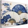 Canvas Print, Japanese Fan Blue