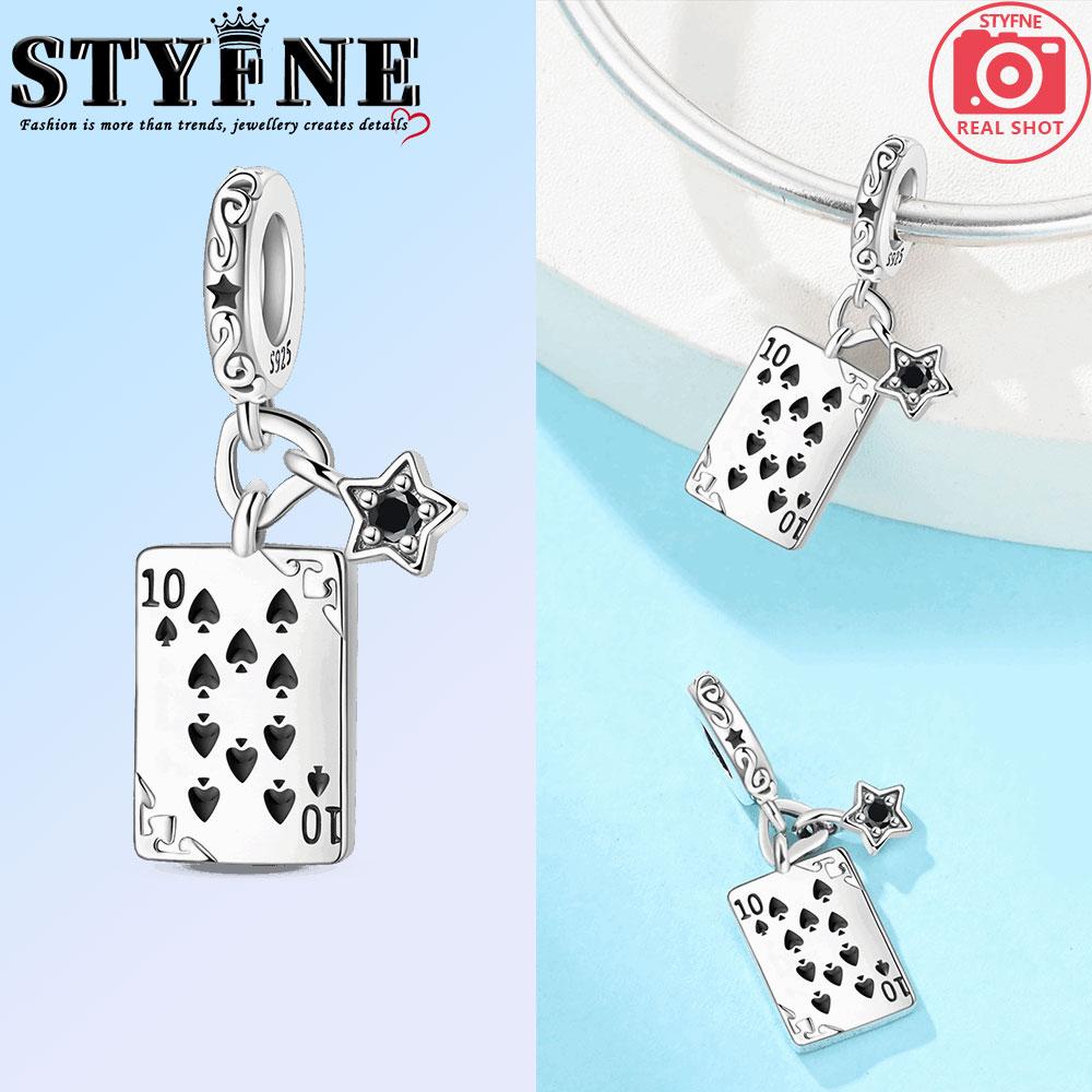 Poker Series Copper Hearts, Spades, Clown K J A 10 Charms Beads Fit 3Mm Original Bracelets Diy Jewelry Birthday Gift