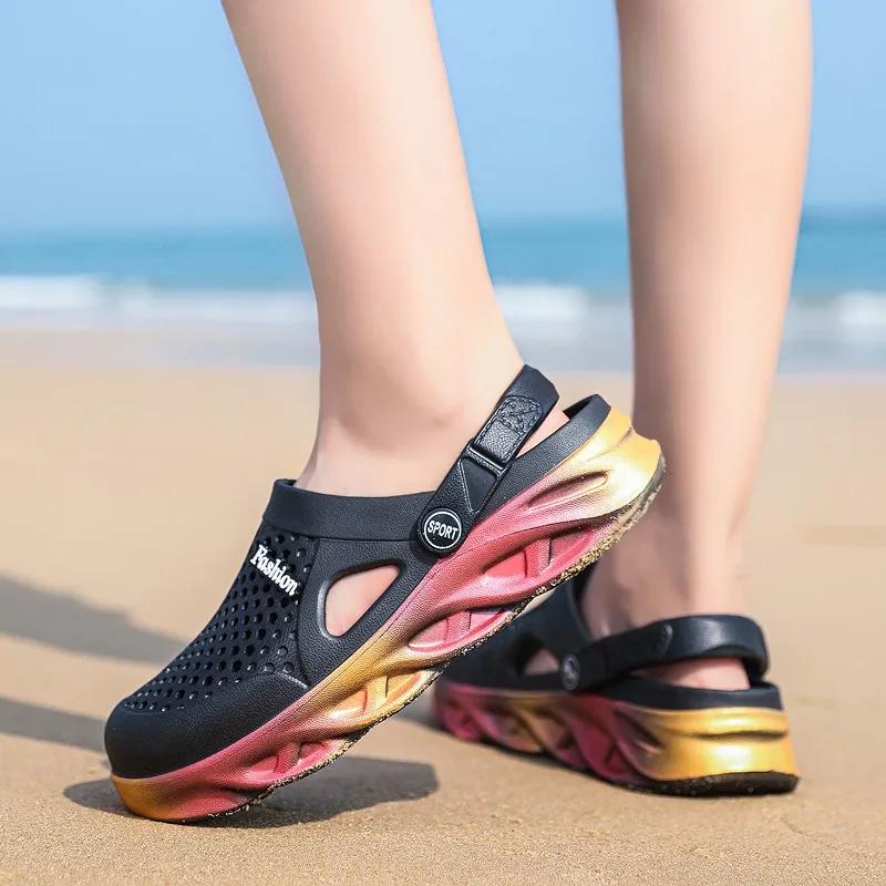 New Summer Men Sandals Eva Lightweight Beach Outdoor Designed Women Slippers Bathroom Non-slip Shoes for Man Hot Popular Model