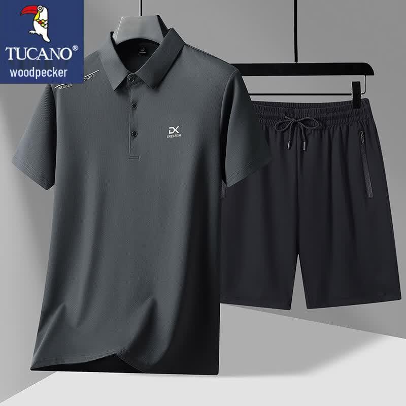 TUCANO Men s Summer Polo Shirt Shorts Set XL