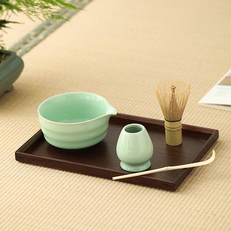 Chinese-style Bamboo Tea Set, Matcha Tea Ceremony Set, Song Dynasty Tea Ordering Matcha Brush, Baibenli Ceramic Matcha Bowl
