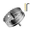 Aluminum Hole Cutter 100mm Carbide Hole Saw Metal Cutting Tool For Steel Copper Plastic Materials