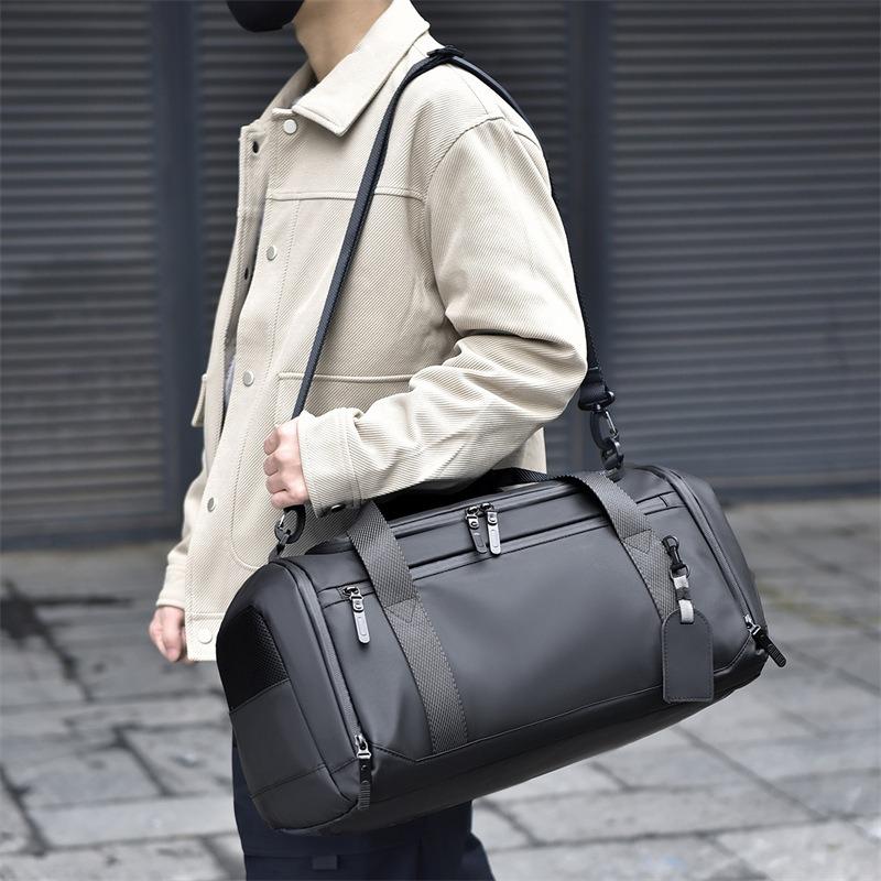 Travel bags Men's and women's wet and dry separation shoe compartment Large capacity handbag Travel luggage Sports fitness bag Men's
