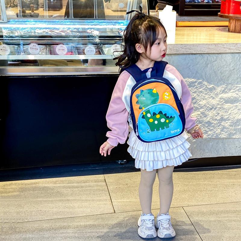 Cartoon Backpack Kindergarten  Dinosaur Design  Kids Backpack Dualshoulder