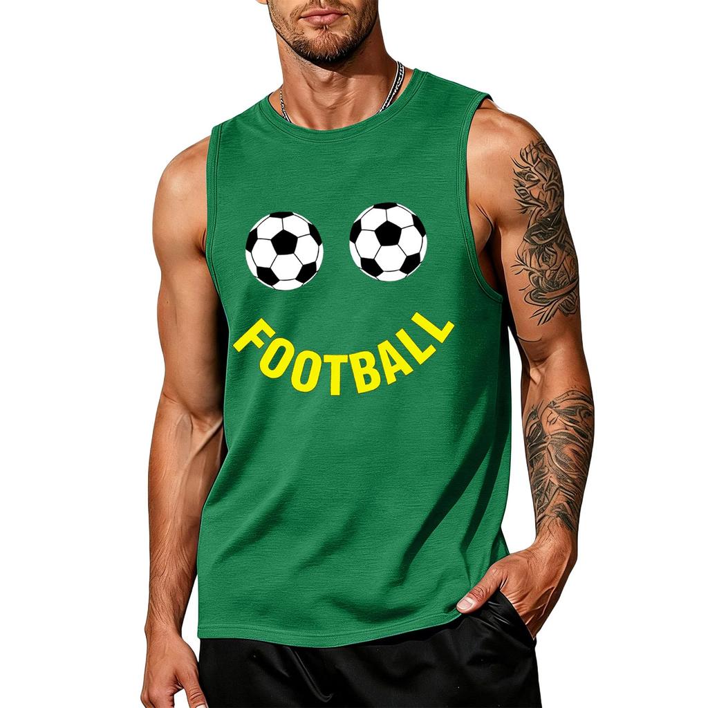Men's Soccer Fan Sleeveless Tank Top for Day