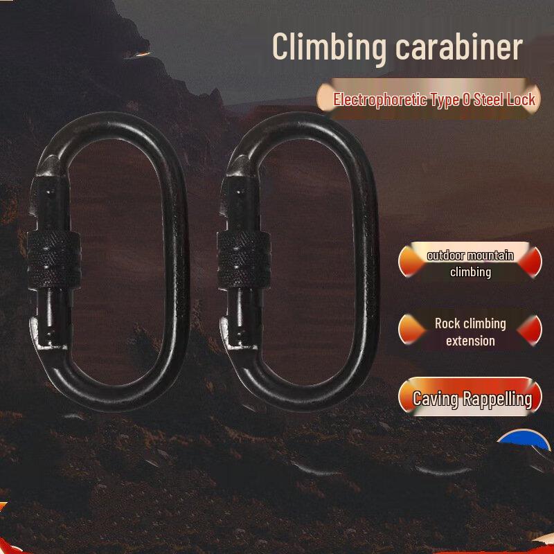 ML Outdoor Climbing O-Ring Steel Carabiner