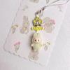 Doll Vinyl Sitting Cute Baby Mobile Phone Pendant Keychain Handmade DIY Car Pendant