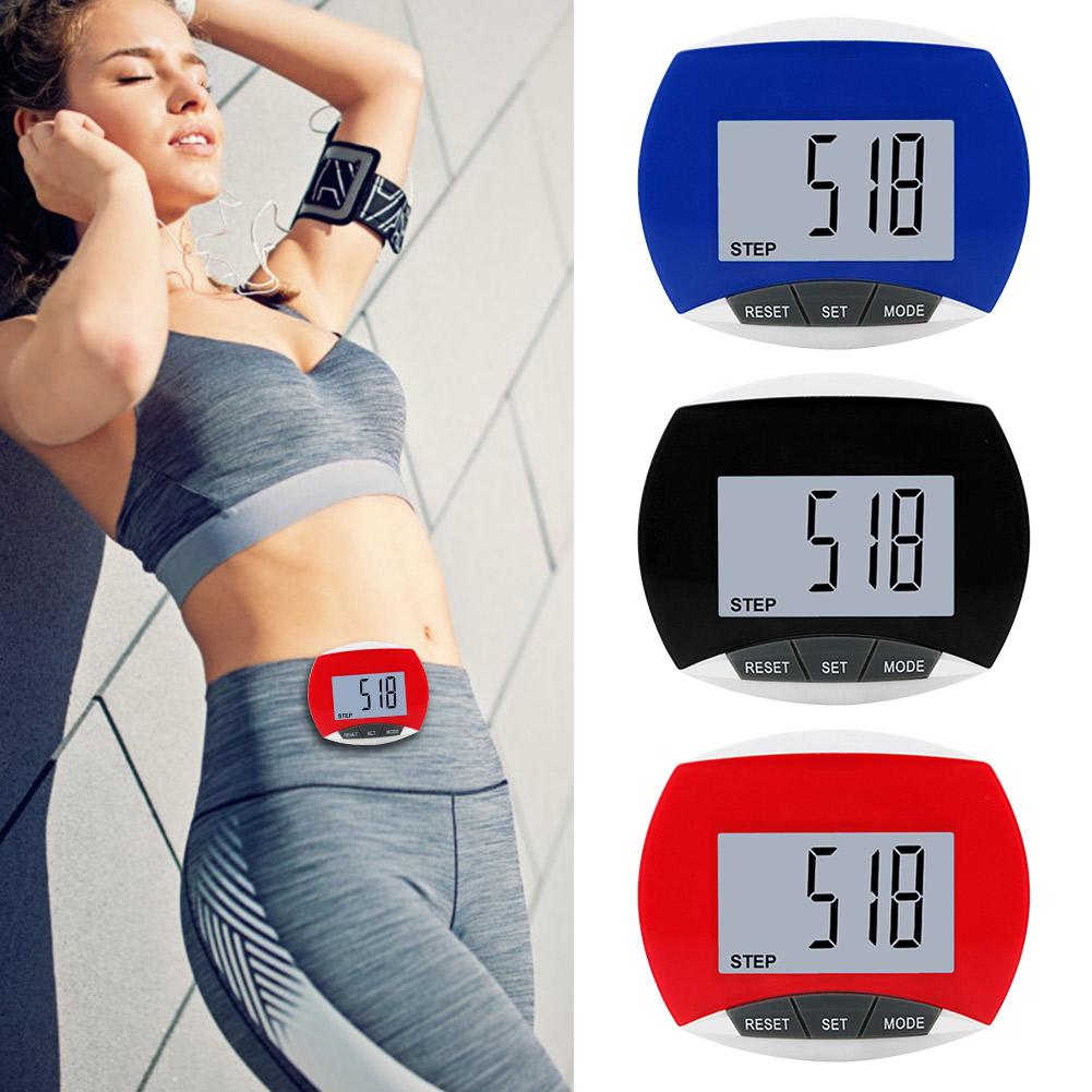 Digital Walking Pedometer LCD Display Electronic Running Distance Monitor Multi-Function 3D for Men Women Kids Adults Seniors