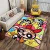 Colorful Cartoon Pattern Carpet Featuring Three Characters for Kids Room Suitable for use as an anti-slip for living room bedroom sofas