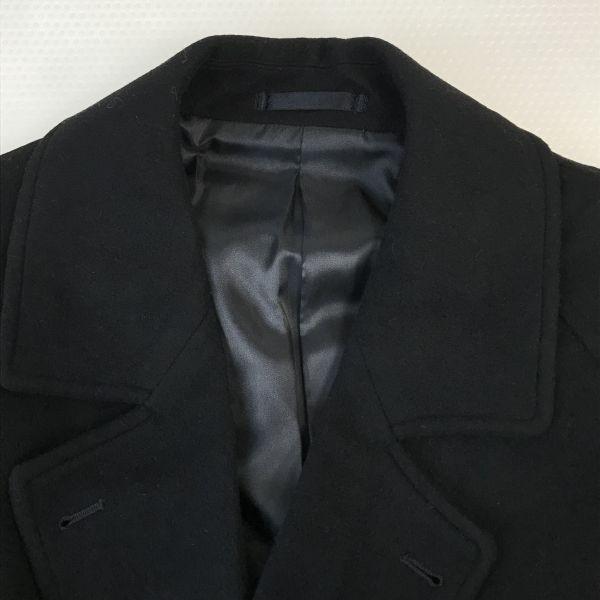 LANIFICIO TEXCO DURANTE Italy Cashmere Wool Peacoat Men’s LL Black(USED)