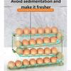 Plateau à œufs transparent multicouche pour réfrigérateur Construction en plastique durable et accès facile Visibilité Contenant à œufs pour réfrigérateur