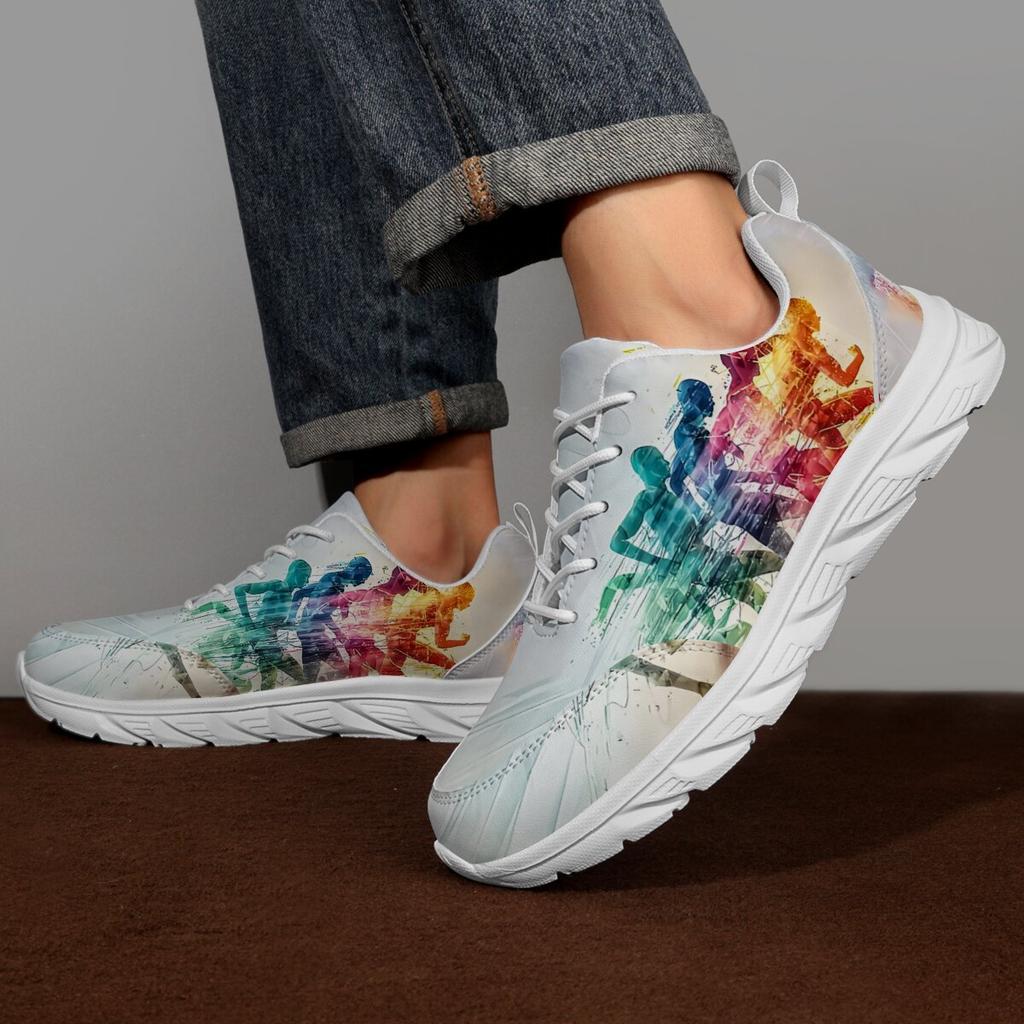 Men's Shoes Lace Up Casual Vulcanized Shoes Men Running Training Mens Women Sneakers Travel Walking Sneakers Male Sports Shoe