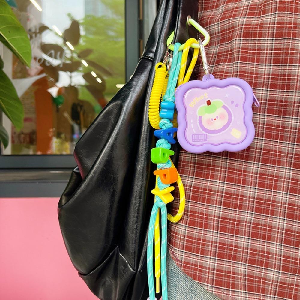 

Dopamine Mini Storage Bag Pendant Capybara Silicone Bag Keychain Girls Style L