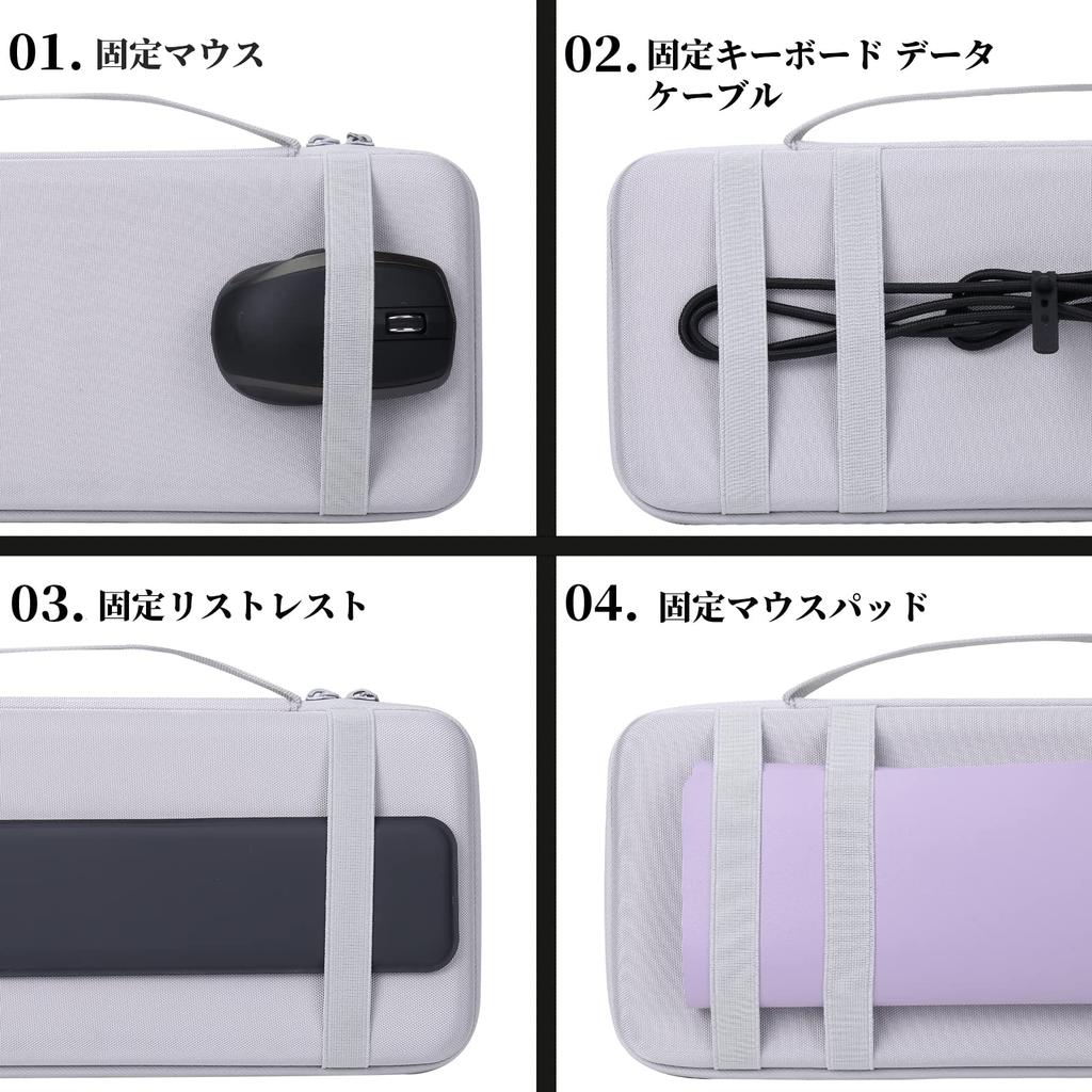 co2CREA Storage Case Compatible with Logitech SIGNATURE K855 Tenkeyless Mechanical Wireless Keyboard (Case Only)