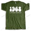mens brand tshirt short sleeve male gift tops 1968 Limited Edition unisex t-shirt teenagers for him plus size teeshirt