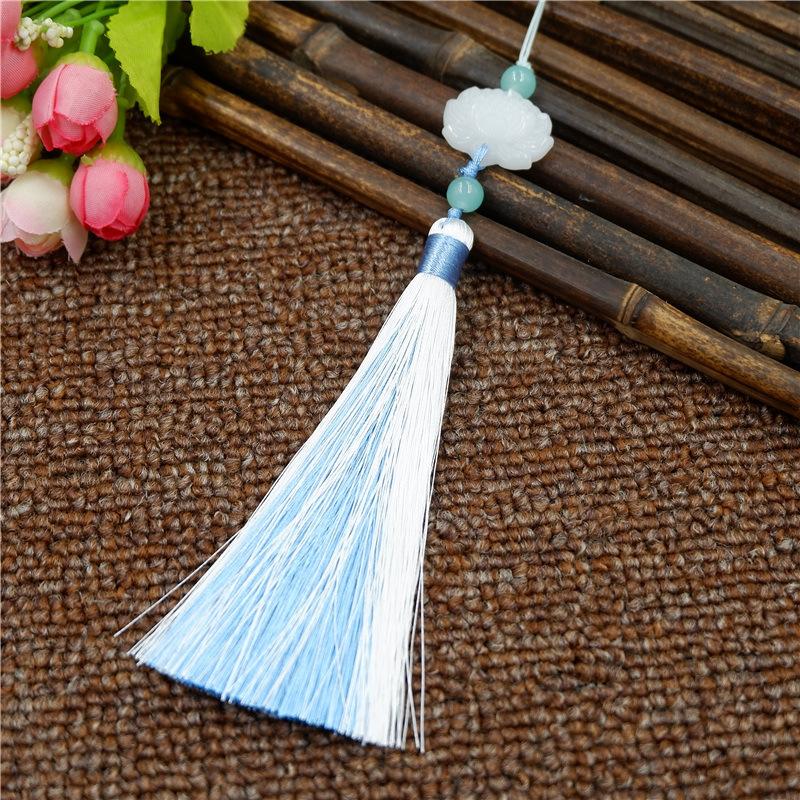 Antik Tofsig Öron i Två Färger, Kinesisk Stil Accessoar Hänge, Retro Klassiskt Fläkt Hänge, Väskhängande Smycke Hänge.