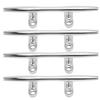 4Pcs Boat Mooring Cleat Sturdy Stainless Steel Dock Cleats for Marine Yachts Inflatable Yachts