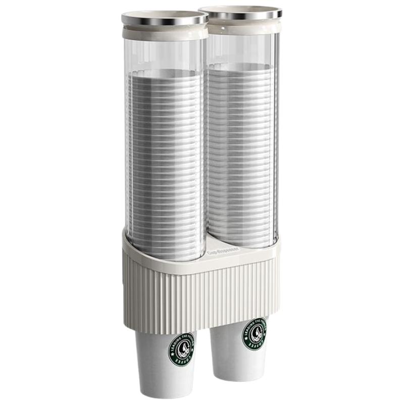 HANDUNYOU Wall-Mounted Double Disposable Cup Dispenser