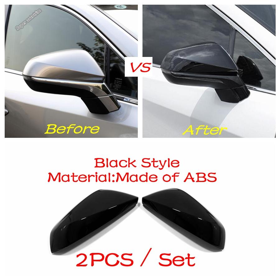 Rearview Mirror Cap Shell Protection Cover Trim For Lexus RX 450 / NX 300 2016 -  ABS Chrome / Black Accessories Exterior