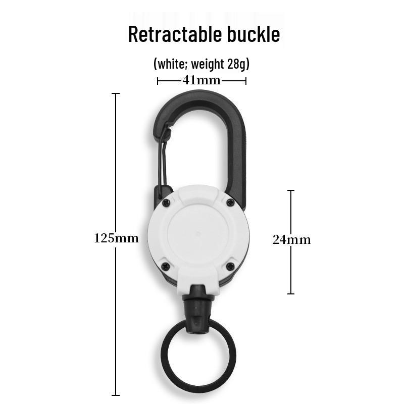 Telescopic Buckle Backpack Fishing Rope - Anti-Lost Lure & Key Holder