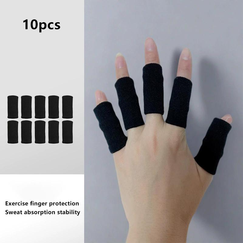 Finger Protective Sleeves for Sports - Breathable Elastic Finger Protectors for Basketball, Volleyball, Gym Workouts