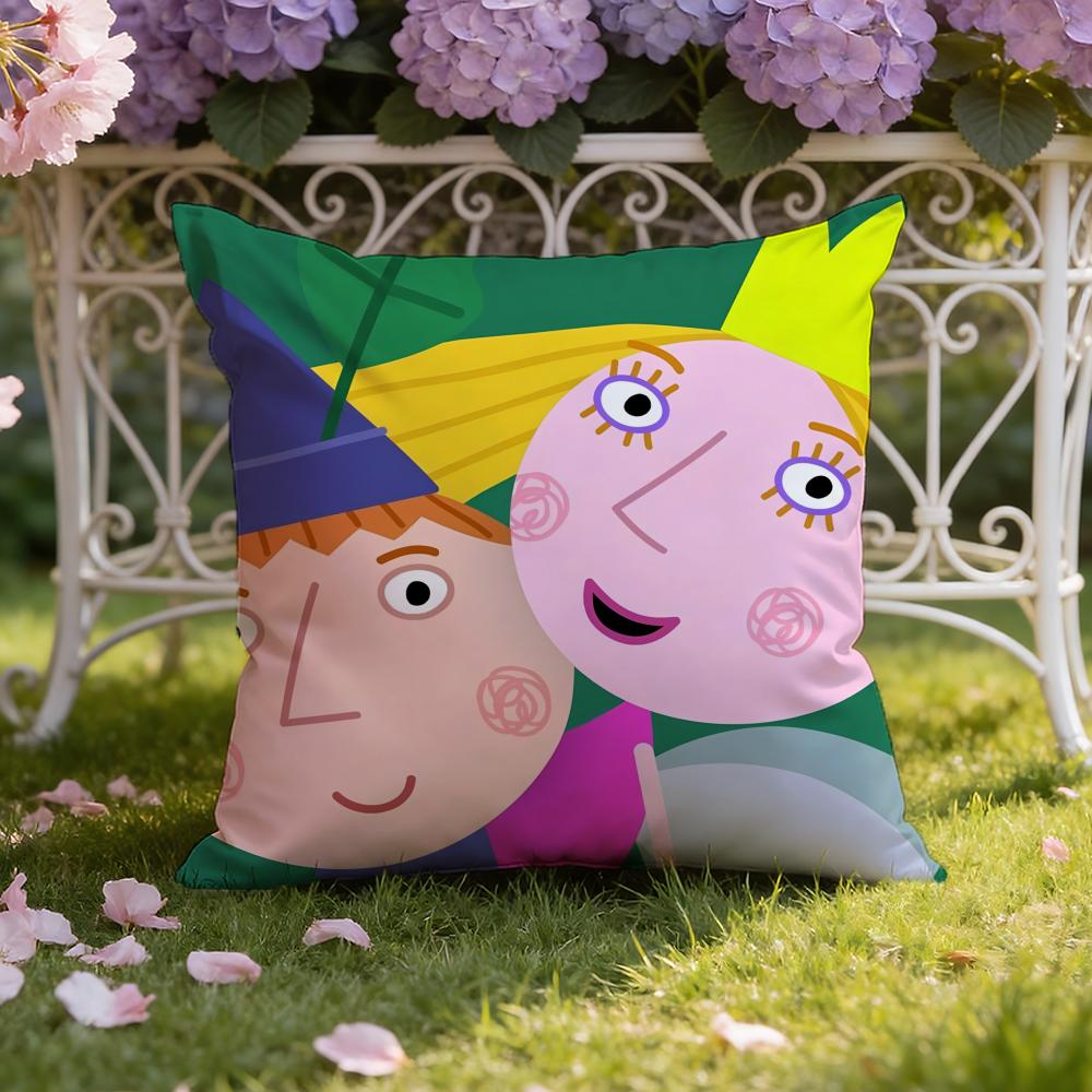 

B-Ben And H-Hollys Little Kingdom Cushion Cover Home & Car Dual-Scene Pillow Cover: Reversible for Premium Comfort 40X40cm