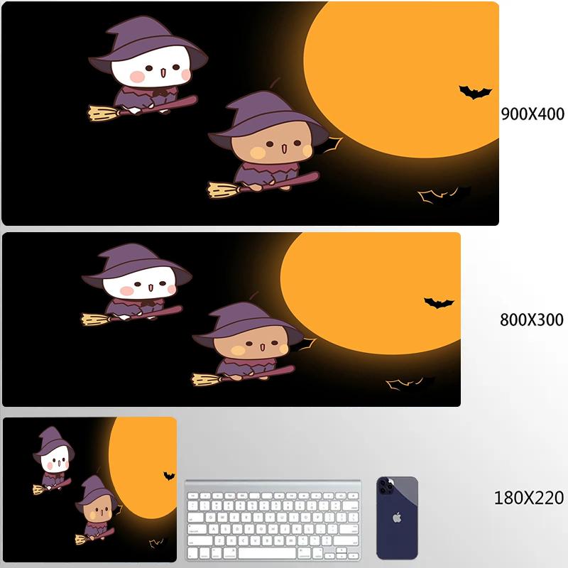 Kawaii Bubu And Dudu Halloween style Small/Big Gaming MousePad Gamer Cartoon Deskmat Office Decoration Desk Accessories Mousepad