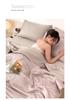 Sommerdecke aus Eisseide: Vierteiliges Set, Dünn & Atmungsaktiv, Einzel-/Doppelbett, Maschinenwaschbar