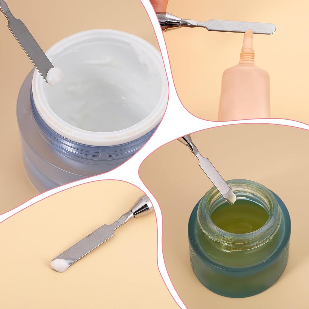 2Pcs Dual-Ended Nail Art Brush and Spatula Set Nail Drawing Pen UV Gel Nails Tools Brush & Picker Brushes tool for Gel Acrylic Nails Extension