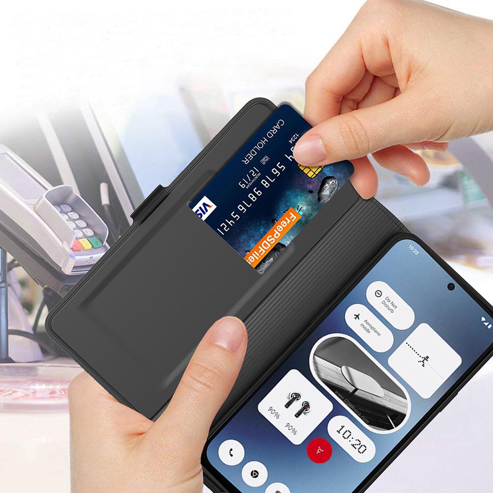 For Nothing Phone (2a) Plus/Phone (2a) Case Folding Stand PU Leather Shock-Absorbent Phone Cover